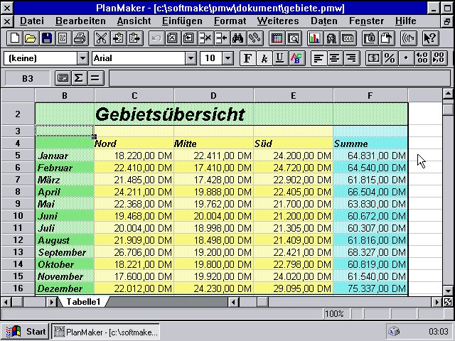 Auch PlanMaker 2.0 liest nur veraltete Excel-Dateien (Excel 4.0)
