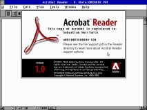 Der Acrobat Reader für DOS ist praktisch nutzlos.