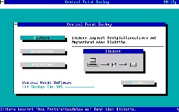 CP Backup sichert auf Bänder, Floppies oder Festplatte