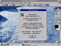 Paintshop Pro 3.11 bearbeitet Bilder<BR>(zum Anzeigen gibt's IrfanView und XNview)